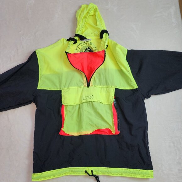 Vintage 80s DASH Life Adventure Nylon Windbreaker Mens Large - Picture 3 of 6